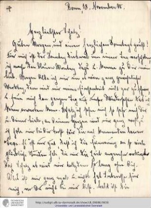Brief vom 18.11.1905