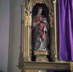 Neugotischer Hochaltar — Heiliger Laurentius (Statue)
