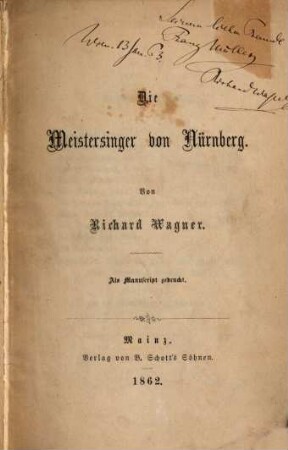 Die Meistersinger von Nürnberg