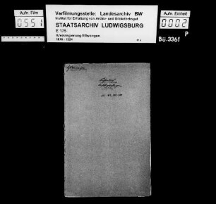 Schuldenwesen der Stiftungspflege bzw. Kirchengemeinde Buchenbach