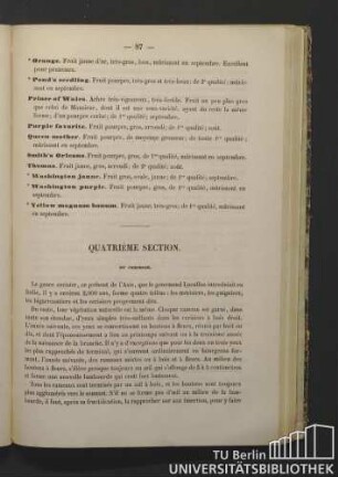 Quatrième Section. Du cerisier.