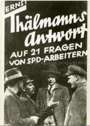 Broschüre von Ernst Thälmann