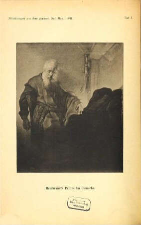 Mitteilungen aus dem Germanischen Nationalmuseum. 1891