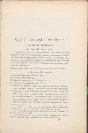1. De codicibus Graecis.
