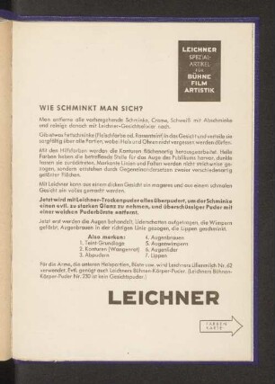 Wie schminkt man sich?