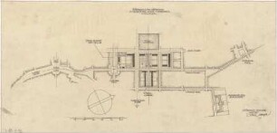 Gsaenger, Gustav; München; Städtebauliche Gestaltung im Bereich der Alten Pinakothek - Lageplan m. Grundriss (Ansicht)