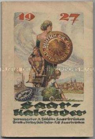 Kalender für das Saarland für das Jahr 1925