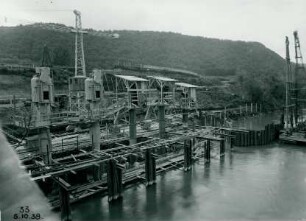 Kraftwerk Reckingen am Rhein, Deutschland, 1938-40