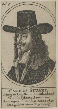Bildnis von Carolvs Stuart, König von England