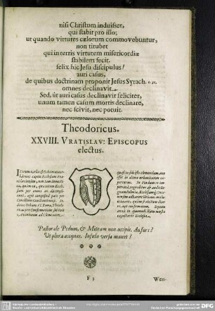 Theodoricus. XXVIII. Vratislav. Episcopus