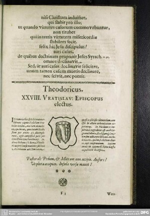 Theodoricus. XXVIII. Vratislav. Episcopus