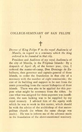 College-seminary of San Felipe