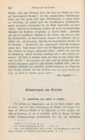 462-479 Erinnerungen aus Ecuador : Fortsetzung