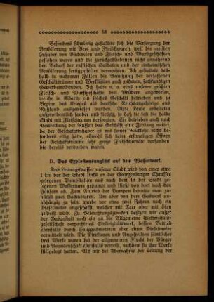 53-73, D. Das Explosionsunglück auf dem Wasserwerk