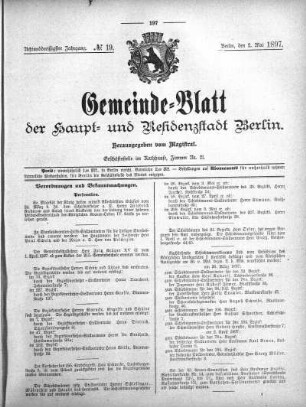 1897,19: No. 19, 2. Mai 1897