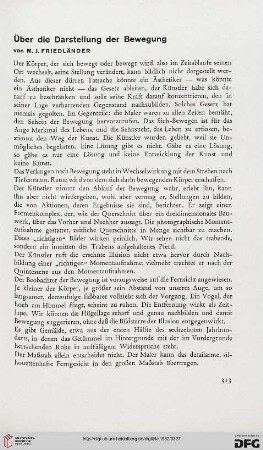 Über die Darstellung der Bewegung