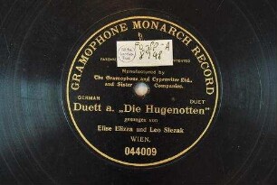 Duett a. "Die Hugenotten" / [Giacomo Meyerbeer]