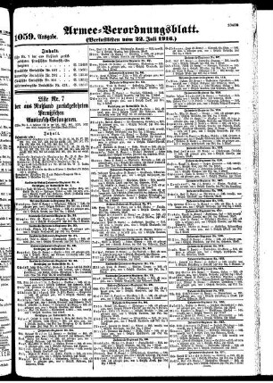 1059.Ausgabe. Samstag, 22. Juli 1916