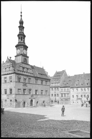 Pirna. Markt mit Rathaus