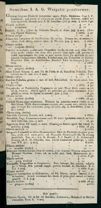 Sumtibus I. A. G. Weigelii prodierunt