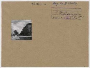 Straßenansicht. Berlin, Köpenick, Glienicker Straße/Pestalozzistraße