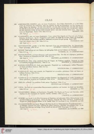 Glas (Nr. 309-322)