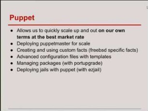 Managing FreeBSD at scale: Reclaiming Control of Large Infrastructure Deployment with Puppet