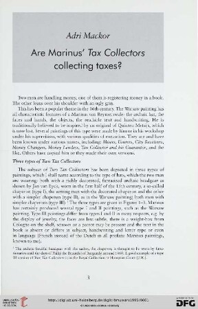36: Are Marinus' Tax Collectors collecting taxes?