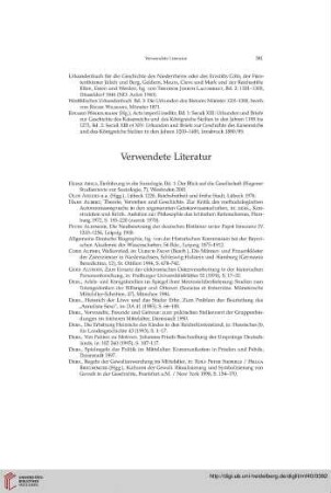 Verwendete Literatur
