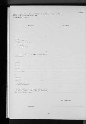 zu der GV vom 2. Januar 1964 i.d.F. der GV vom 1. Oktober 1973 Mitteilung über den Sterbefall gem. II 4