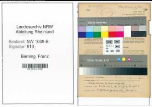 Entnazifizierung Franz Berning , geb. 24.08.1919 (Bahnbeamter)