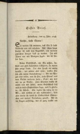 13-24, Erster - Zweiter Brief.