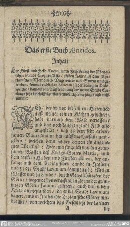 Das erste Buch Aeneidos