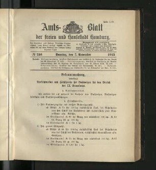 No. 246, 7. November 1915