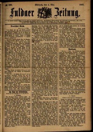Ausgabe vom Mittwoch, den 04. Mai 1887.