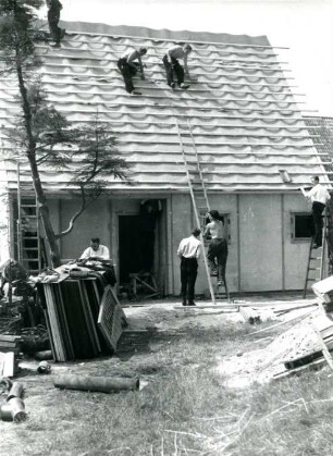 Hausbau, Insel Neuwerk, Norddeutsche Küste