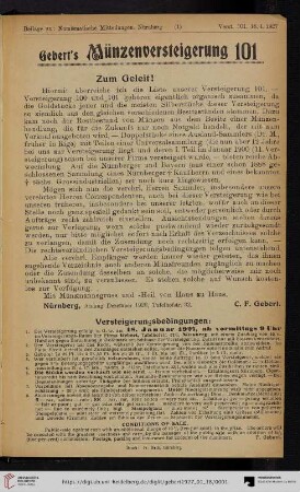 [18. Januar 1927] (Katalog Nr. 101)