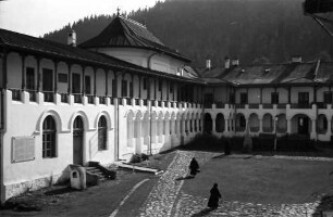 Agapia: Kloster Agapia Deal, Klosterhof von oben
