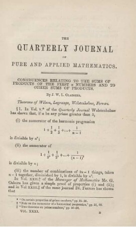 Congruences relating to the sums of products of the first n numbers and to other sums of products.