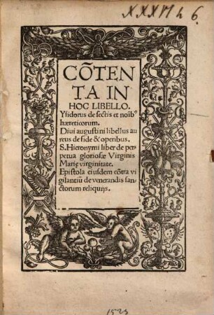 De sectis et nominibus haereticorum