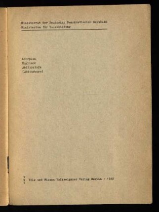 1982: Abiturstufe : (Abiturkurs)