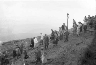 Schneekoppe: Massenabstieg