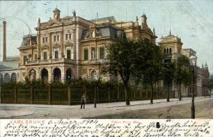 Postkartenalbum mit Motiven von Karlsruhe. "Karlsruhe. Palais Prinz Max"