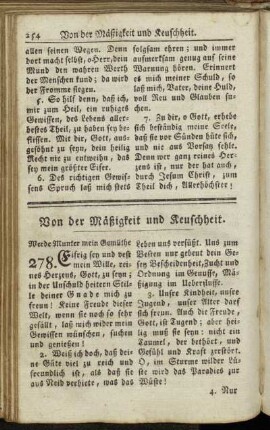 Von der Mäßigkeit und Keuschheit.