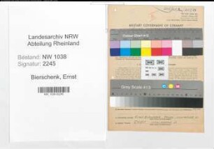 Entnazifizierung Ernst Bierschenk , geb. 27.07.1891 (Gaertner)