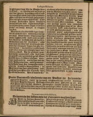 De [21.] Historie