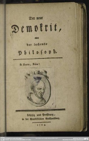 Der neue Demokrit, oder der lachende Philosoph