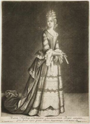 Maria Sophia Elisabeth (1666 - 1699), Pfalzgräfin bei Rhein zu Neuburg, Königin von Portugal