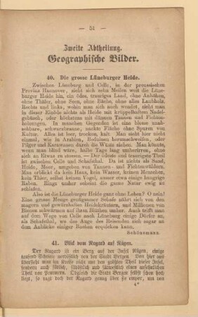 Zweite Abtheilung. Geographische Bilder