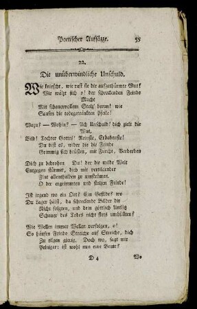22. Die unüberwindliche Unschuld. - 28. Die Jugendlust.